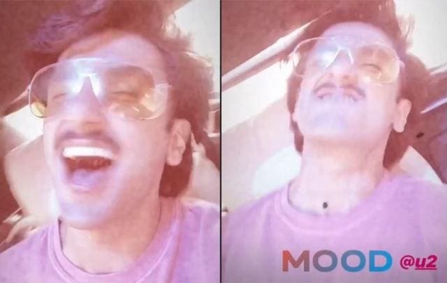 Ranveer Singh had shared a video of him singing a U2 song in his car.