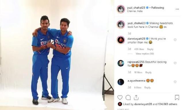 Screenshot from Yuzvendra Chahal’s Instagram account.