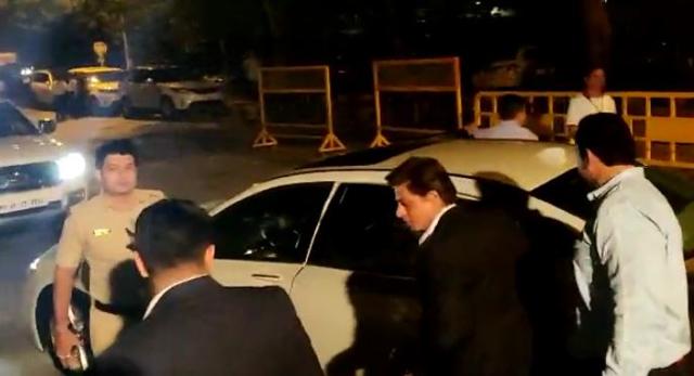 Shah Rukh Khan arrives for the function.