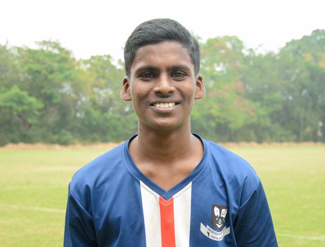 Aaron Fernandes, player from Vidya Bhavan School. (Milind Saurkar/HT Photo) Aaron Fernandes, player from Vidya Bhavan School. (Milind Saurkar/HT Photo)