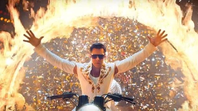 Salman as a young circus artist in Bharat. Salman as a young circus artist in Bharat.
