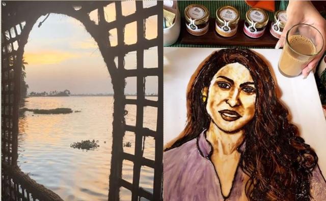 Sara Ali Khan shared a glimpse of the view from her window and her snack session.