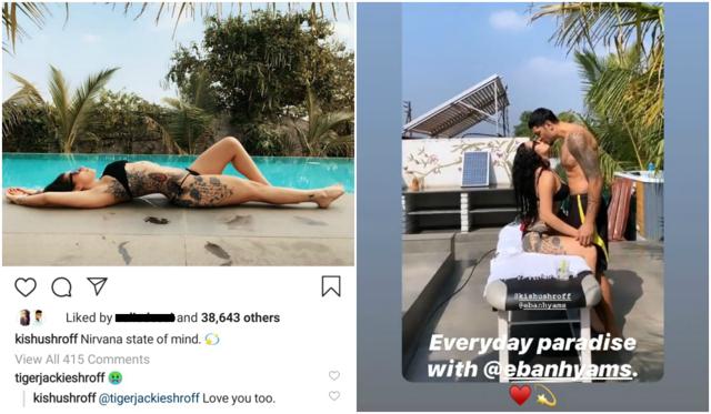 Krishna Shroff is having a whale of a time on her vacation with boyfriend Eban Hyams. Krishna Shroff is having a whale of a time on her vacation with boyfriend Eban Hyams.
