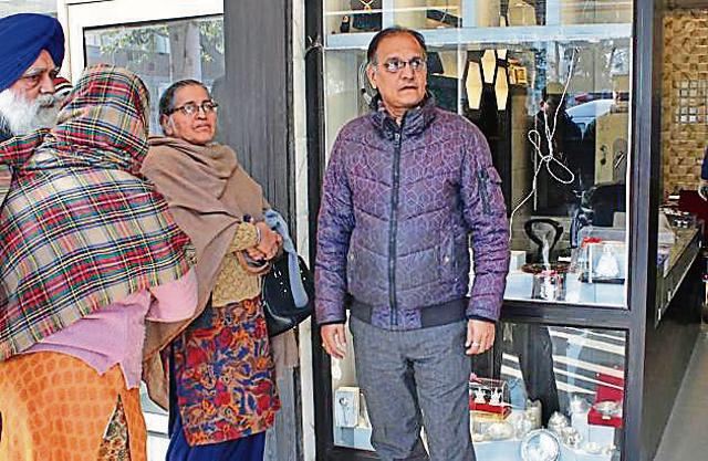Owner Rajesh Kumar, 55, standing outside the shop. (Gurminder Singh/HT) Owner Rajesh Kumar, 55, standing outside the shop. (Gurminder Singh/HT)