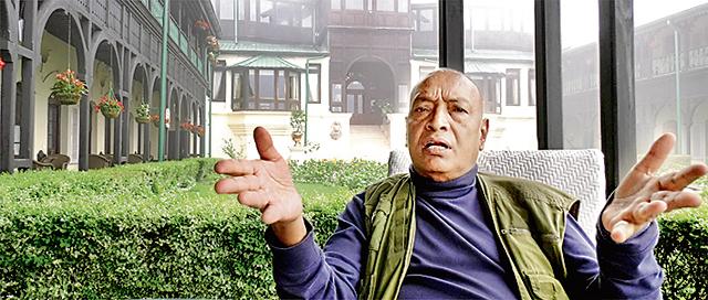A scene from the film featuring author Ganesh Saili. He helped filmmaker Kshitij Sharma with a lot of historical information and anecdotes about the hotel. (Photo courtesy: Kshitij Sharma) A scene from the film featuring author Ganesh Saili. He helped filmmaker Kshitij Sharma with a lot of historical information and anecdotes about the hotel. (Photo courtesy: Kshitij Sharma)
