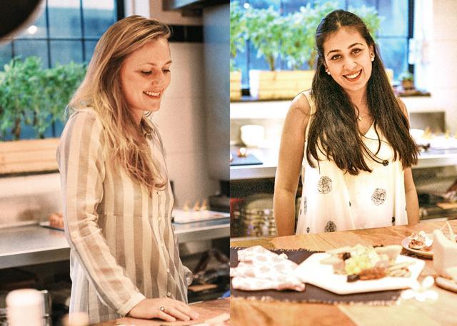 Ambika Seth (right) tied up with Alice Helme to set up their catering business Caara