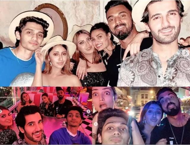 Athiya Shetty and KL Rahul with their friends in Thailand.