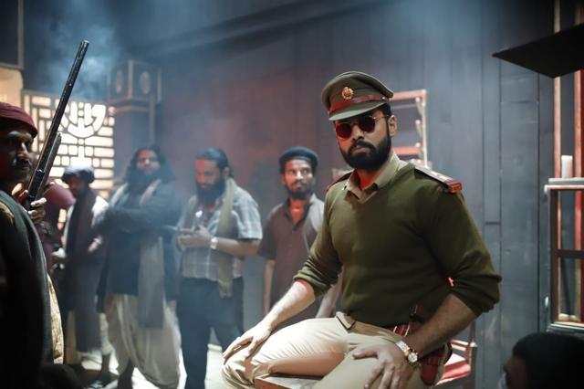 Rakshit Shetty plays a cop with a sense of humour. Rakshit Shetty plays a cop with a sense of humour.