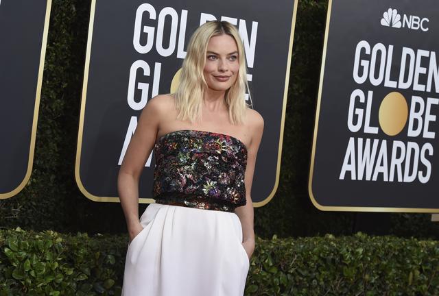 Margot Robbie arrives at the 77th annual Golden Globe Awards. (Jordan Strauss/Invision/AP)
