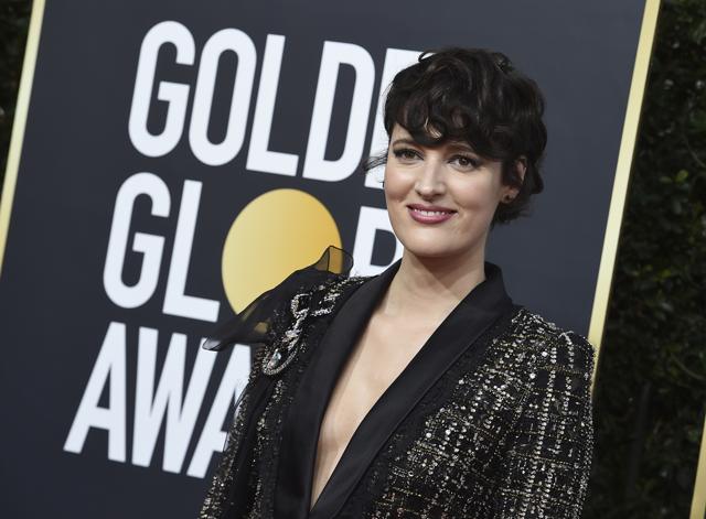 Phoebe Waller-Bridge arrives at the 77th annual Golden Globe Awards. (Jordan Strauss/Invision/AP)