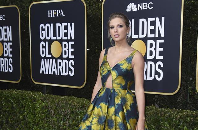 Taylor Swift arrives at the 77th annual Golden Globe Awards. (Jordan Strauss/Invision/AP)