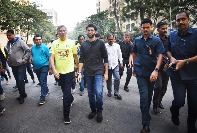 Niranjan Hiranandani, co-founder and managing director of Hiranandani Group, with state minister Aaditya Thackeray. Niranjan Hiranandani, co-founder and managing director of Hiranandani Group, with state minister Aaditya Thackeray.