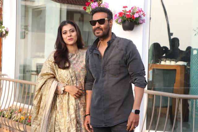 Kajol and Ajay Devgn during the promotions of their upcoming film Tanhaji: The Unsung Warrior. (IANS) Kajol and Ajay Devgn during the promotions of their upcoming film Tanhaji: The Unsung Warrior. (IANS)