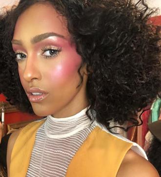 Exaggerated pink blush is making a comeback. (Instagram/ brandyallen) Exaggerated pink blush is making a comeback. (Instagram/ brandyallen)