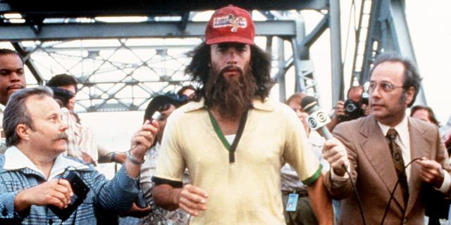 Tom Hanks in Forrest Gump. Tom Hanks in Forrest Gump.