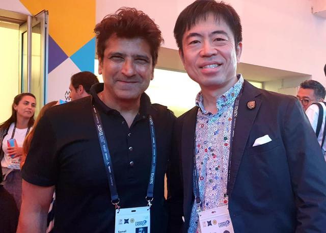 Sonal Dabral (left) with fellow delegate in Cannes this week. Sonal Dabral (left) with fellow delegate in Cannes this week.