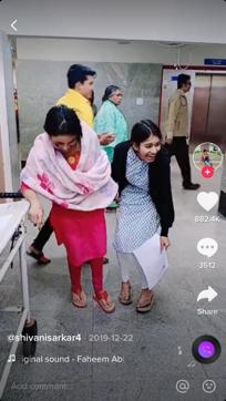 Screenshot of TikTok video which is now being shared with a fake claim about JNU. Screenshot of TikTok video which is now being shared with a fake claim about JNU.