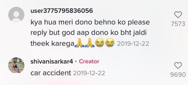 Screenshot of conversation between two TikTok users. Screenshot of conversation between two TikTok users.