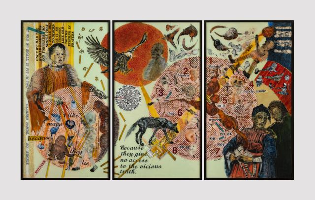 The Witness - Composite. ‘The title alludes to the little girl who appears in my paintings often,’ Malani says. The Witness - Composite. ‘The title alludes to the little girl who appears in my paintings often,’ Malani says.