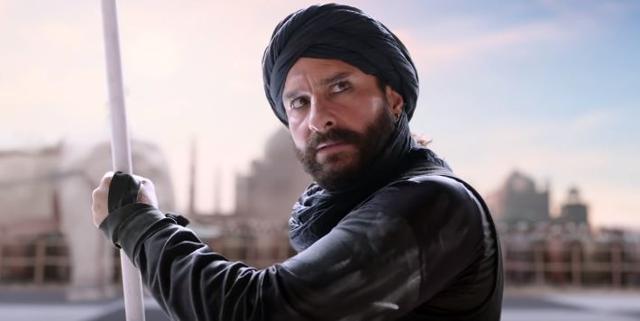 Saif Ali Khan in a still from Tanhaji: The Unsung Warrior.