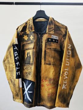Studio Toffle uses techniques such as acid bleaching, tie-dye, and spray painting on jeans and jackets. (Studio Toffle ) Studio Toffle uses techniques such as acid bleaching, tie-dye, and spray painting on jeans and jackets. (Studio Toffle )