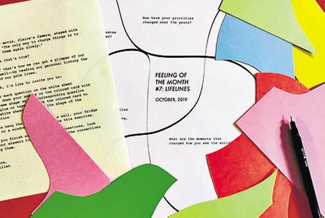 Feeling of the month club sends you a pack of envelopes containing different emotional exercises that allow you to introspect and work through your own feelings. Feeling of the month club sends you a pack of envelopes containing different emotional exercises that allow you to introspect and work through your own feelings.