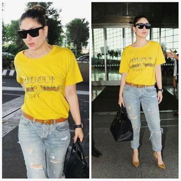 kareenakapoorkhan spotted carrying @hermes Birkin 50 paired with