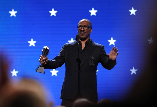 25th Critics Choice Awards: Eddie Murphy accepts the Lifetime Achievement Award. (REUTERS) 25th Critics Choice Awards: Eddie Murphy accepts the Lifetime Achievement Award. (REUTERS)