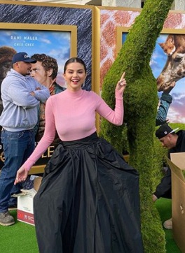 Selena Gomez at the Dolittle premiere. (Instagram/ selenagomez)