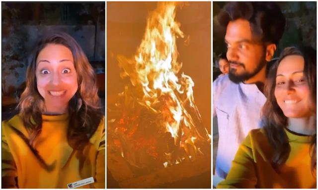 Hina Khan’s Lohri celebrations.