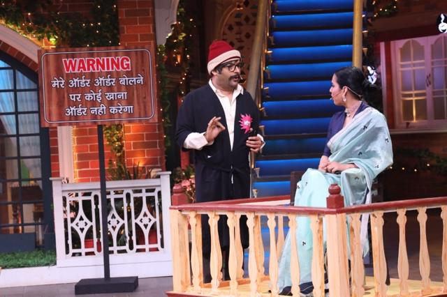 Kangana Ranaut with Kapil Sharma on his show.