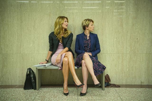 This image released by Netflix shows Laura Dern, left, and Scarlett Johansson in Marriage Story. (AP) This image released by Netflix shows Laura Dern, left, and Scarlett Johansson in Marriage Story. (AP)