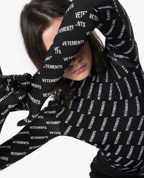 VETEMENTS Summer 2020 Monogram top with gloves. (Instagram/ vetements_official) VETEMENTS Summer 2020 Monogram top with gloves. (Instagram/ vetements_official)