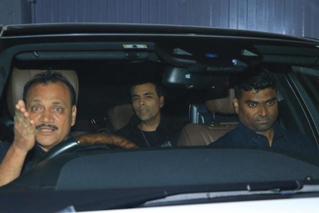 Karan Johar at the party. Karan Johar at the party.