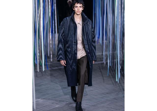 A model in a Zegna ensemble A model in a Zegna ensemble