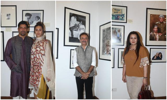 Farhan, Shibani, Raju Hirani and Poonam Dhillon at the show. Farhan, Shibani, Raju Hirani and Poonam Dhillon at the show.