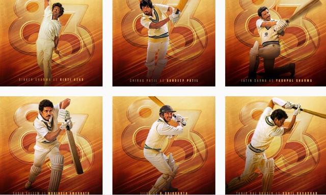 The first-look posters of characters from Ranveer Singh starrer 83.