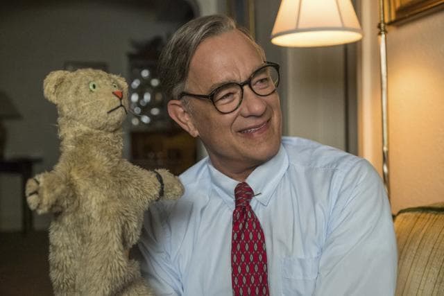 This image released by Sony Pictures shows Tom Hanks as Mister Rogers in a scene from A Beautiful Day In the Neighbourhood. (AP) This image released by Sony Pictures shows Tom Hanks as Mister Rogers in a scene from A Beautiful Day In the Neighbourhood. (AP)