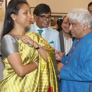 Supriya Sule, Pradeep Chandra and Javed Akhtar.