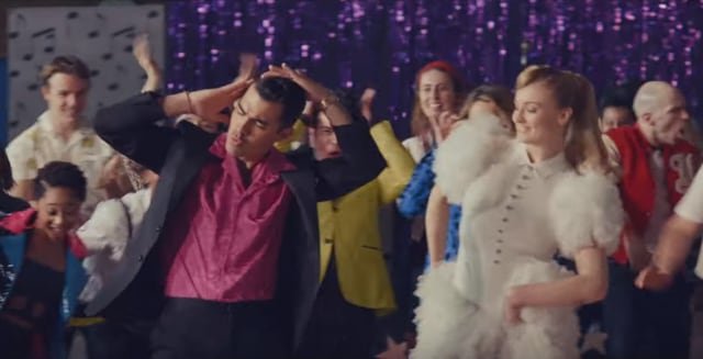 Joe Jonas and Sophie Turner recreated scenes from Grease.