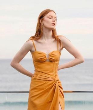 Turmeric Yellow is a more subtle mix of yellow and orange giving an energizing look. (Instagram/ jonathansimkhai)