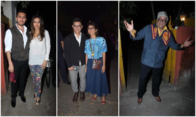 Excel Entertainment’s Ritesh Sidwani, Aamir Khan, Kiran Rao and Boney Kapoor at the party. Excel Entertainment’s Ritesh Sidwani, Aamir Khan, Kiran Rao and Boney Kapoor at the party.