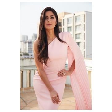 Katrina in another Alex Perry dress at the launch of Kay, her make-up brand. (Instagram/ katrinakaif) Katrina in another Alex Perry dress at the launch of Kay, her make-up brand. (Instagram/ katrinakaif)