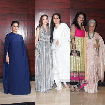 Divya Dutta, Tabu, Diya Mirza and Waheeda Rehman attend the bash. (Varinder Chawla)