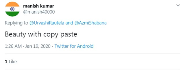 This is not the first time that Urvashi Rautela has passed off someone else’s social media post as her own.