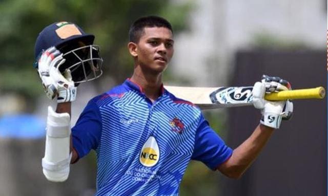 Yashasvi Jaiswal playing for Mumbai