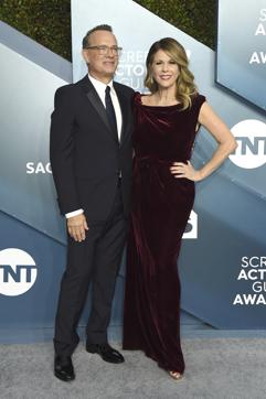 Tom Hanks, left, and Rita Wilson arrive at the 26th annual Screen Actors Guild Awards at the Shrine Auditorium & Expo Hall on Sunday, Jan. 19, 2020, in Los Angeles. (Jordan Strauss/Invision/AP) Tom Hanks, left, and Rita Wilson arrive at the 26th annual Screen Actors Guild Awards at the Shrine Auditorium & Expo Hall on Sunday, Jan. 19, 2020, in Los Angeles. (Jordan Strauss/Invision/AP)