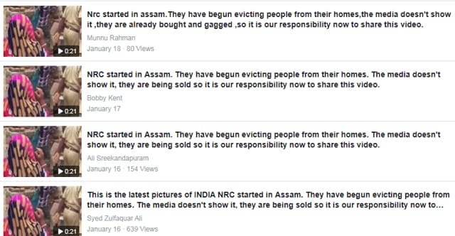 Video with the same false claim is being shared online.