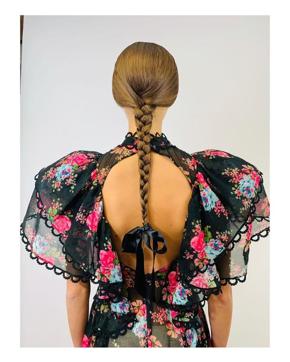 Braids can be paired with a simple black bow for a flirty look. (Instagram/ anthonyturnerhair) Braids can be paired with a simple black bow for a flirty look. (Instagram/ anthonyturnerhair)