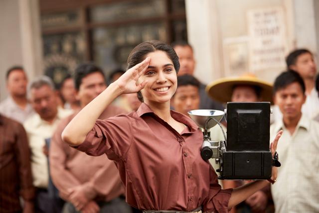 Newcomer Sharvari, in a still from Amazon’s The Forgotten Army. Newcomer Sharvari, in a still from Amazon’s The Forgotten Army.